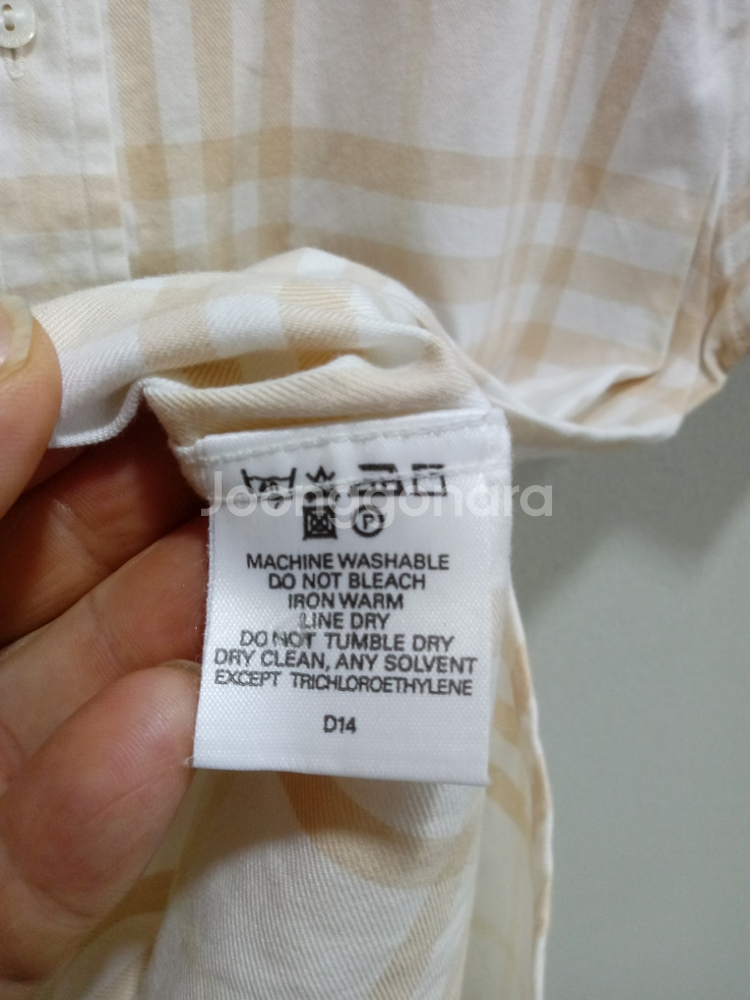 명품 버버리 여성 깨끗한 체크 셔츠 (90)--2