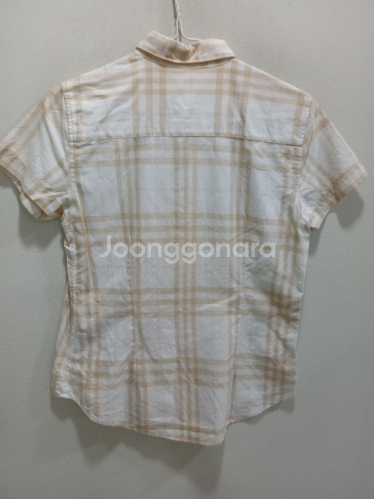 명품 버버리 여성 깨끗한 체크 셔츠 (90)--3