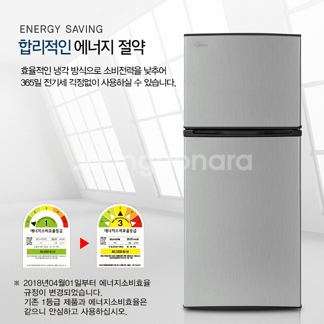 156리터 냉장고(2도어)(냉동기능,냉장기능) 새제품--5