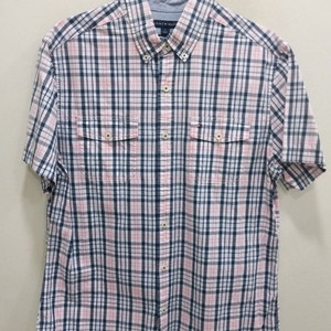남성 타미힐피거 깨끗한 체크 셔츠 (100)
