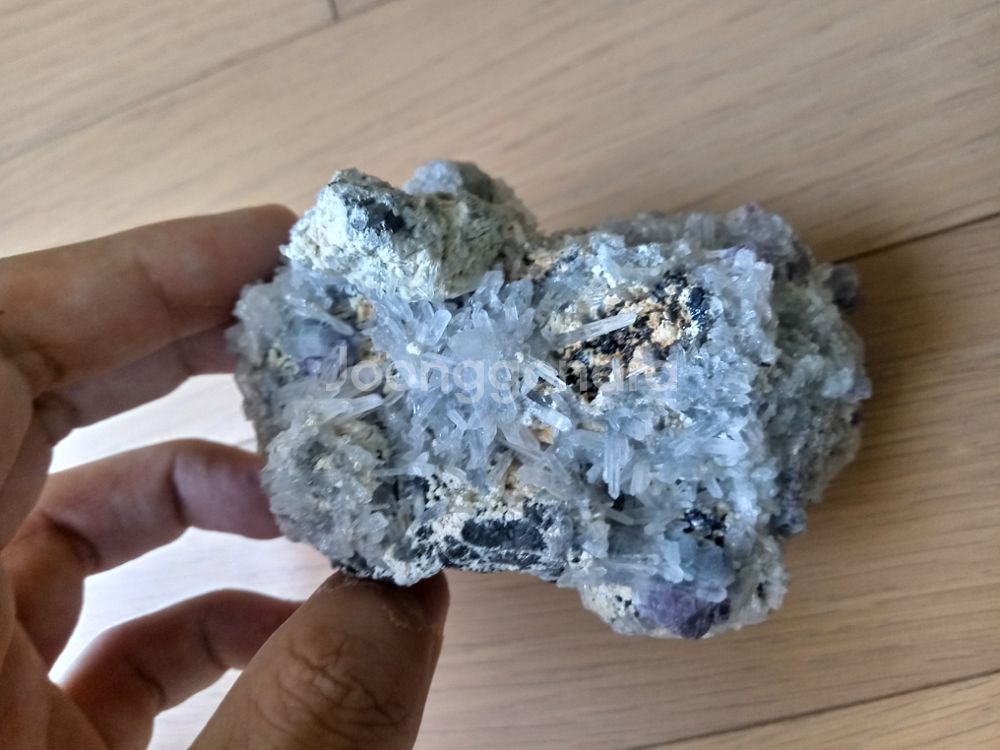 플루라이트(형석)&파라이트(황철석)&수정--7