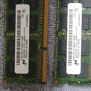 DDR3L 4G PC3L-12800S  2개  중고