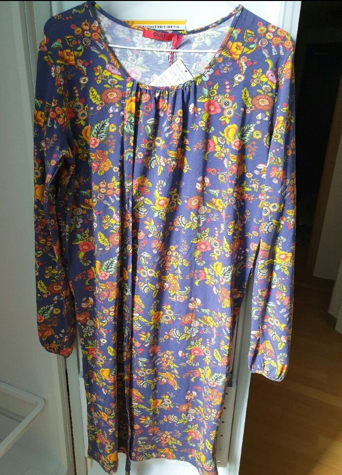 오일릴리 원피스ㅡ네이비꽃--3