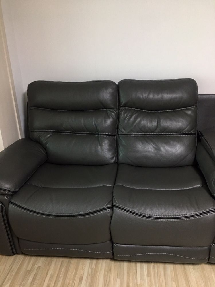 4인 리클라이너소파 (컵홀더기능포함.상태양호) --5