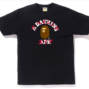(XL)베이프 카타카나 컬리지 로고 티셔츠 판매