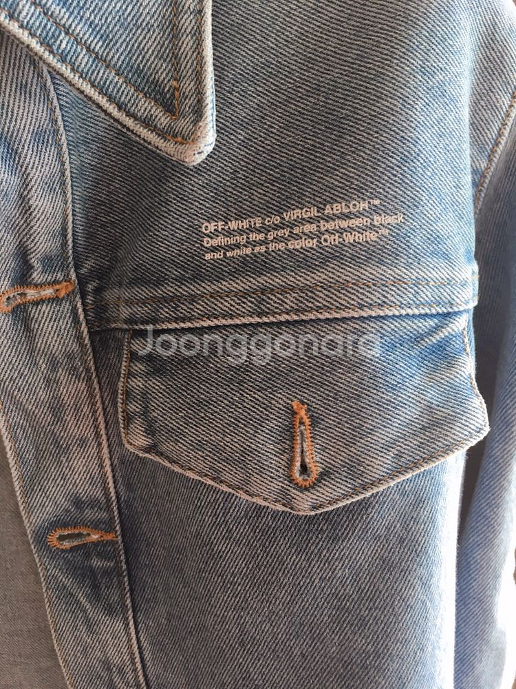 18 f/w offwhite 데님 자켓 40size팝니--7