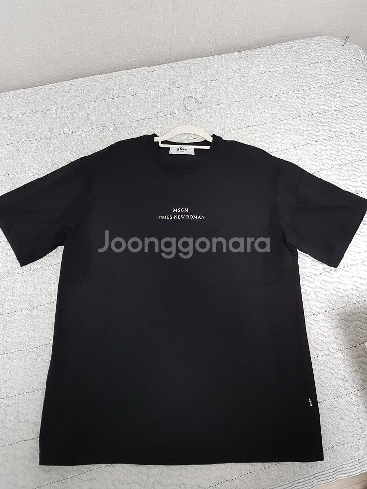 MSGM 검정 반팔티--0