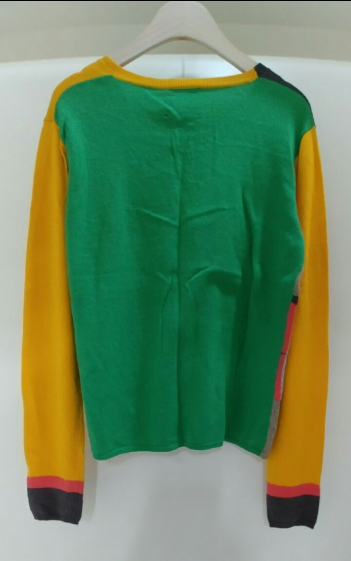 오일릴리 노랑큰꽃 캐시미어 혼방 가디건--1