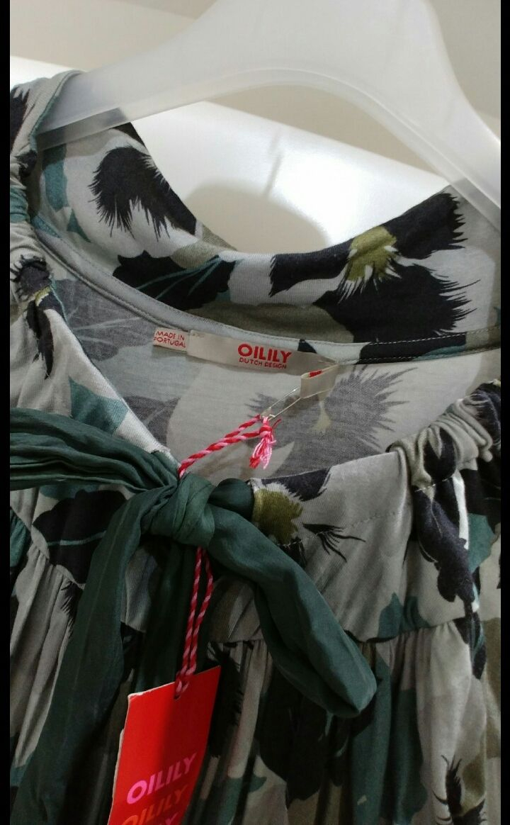 오일릴리 리본 블라우스 겸 티--1