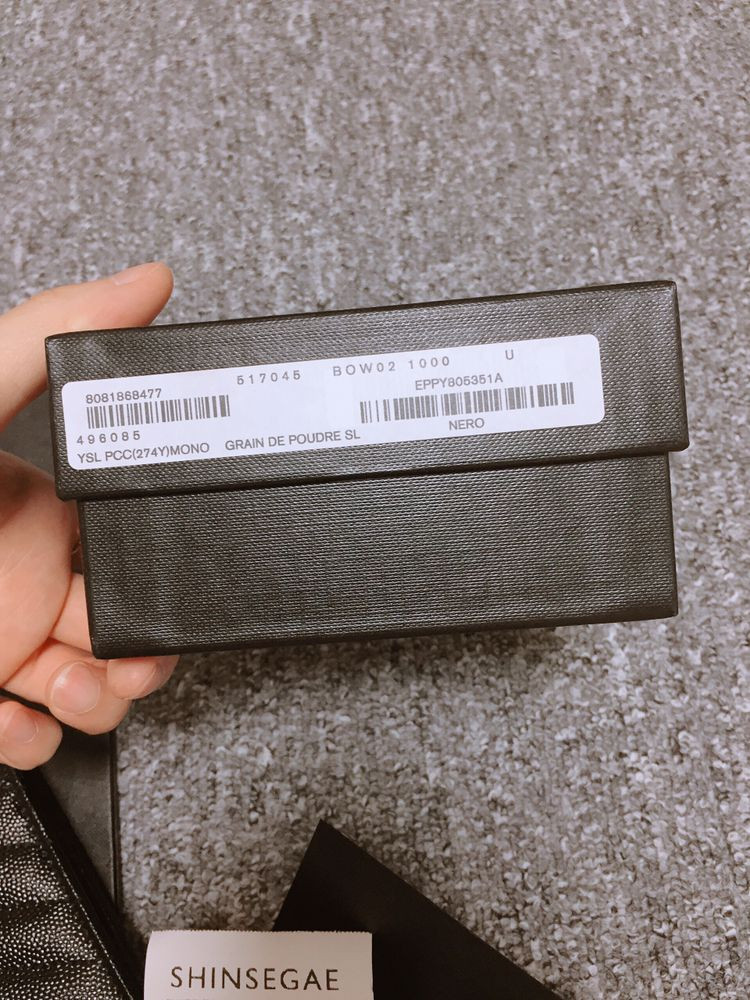 생로랑 은장 반지갑 지퍼 카드케이스 판매합니다.--3