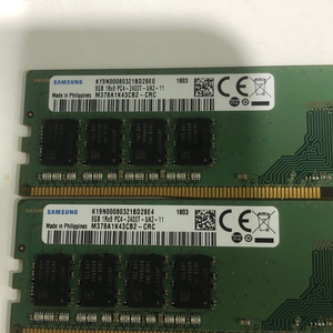 삼성 DDR4 PC4-2400T 8G - 2개팝니다