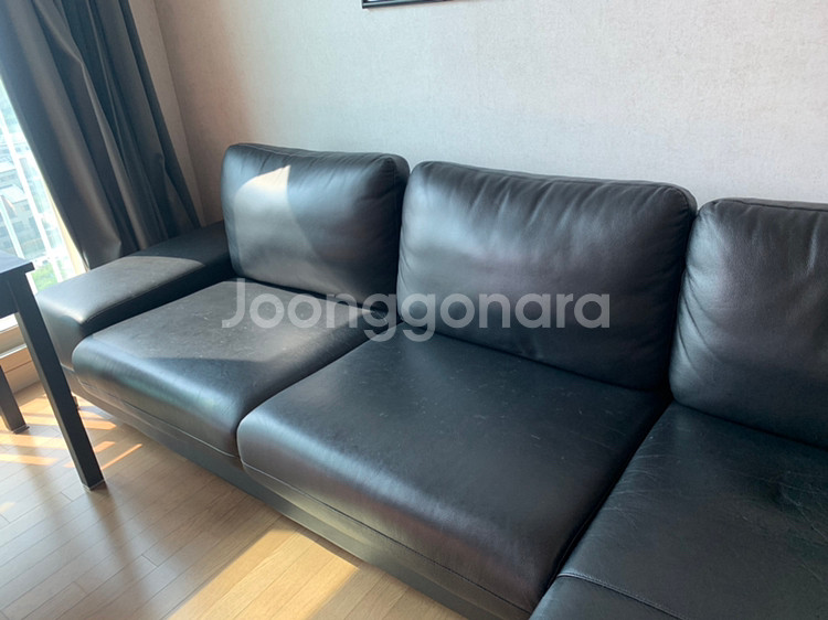 가죽쇼파 블랙 2017년 구입--8