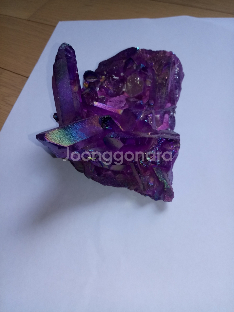 오라쿼츠(보라색) (수석,수정,클러스터,광물,힐링)
--0