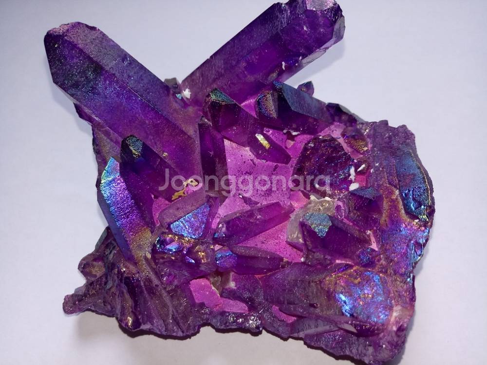 오라쿼츠(보라색) (수석,수정,클러스터,광물,힐링)
--3