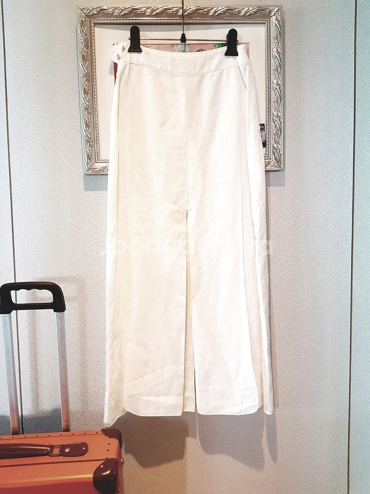 #샤넬린넨롱스거트#갤러리아명품관정품#size38#--0