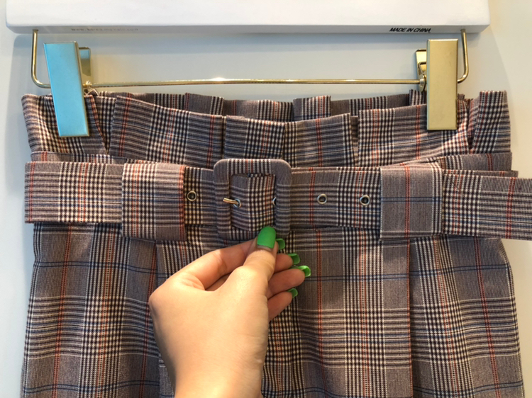 이태리 로마에서 사온 체크 핀턱 슬렉스 (새상품) 이미지