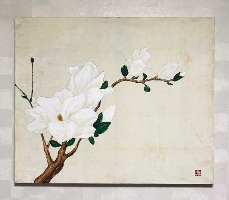 🎨채색화 - 목련--1