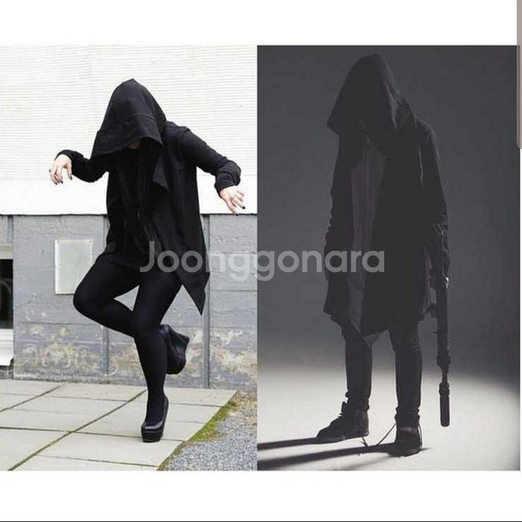 남성 가을 후드 롱 코트--1
