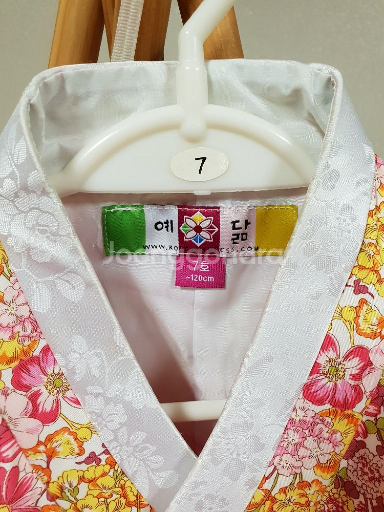 예닮한복,캉캉속치마,머리띠 3종세트 (7~8세) 택포--3