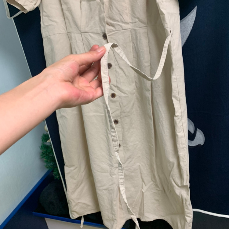 브이넥 롱원피스--2