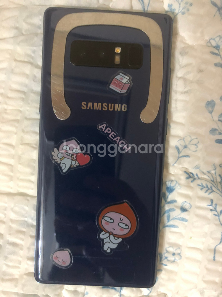 갤럭시 노트8 64gb 액정 파손 팝니다--4