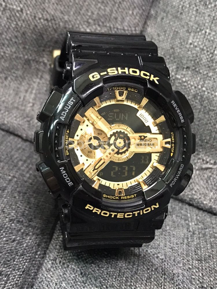 지샥 ga-110 흑금+커스텀베젤스트랩세트--0