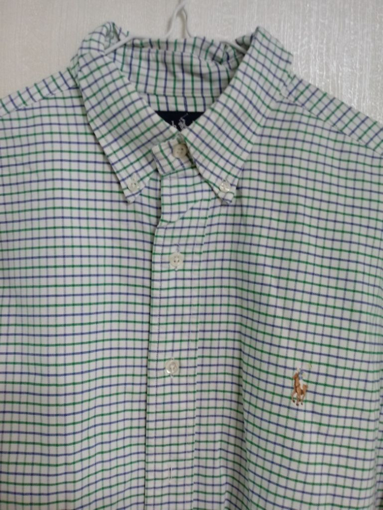 여성 랄프로렌 체크 옥스퍼드남방 (100-슬림105)) 이미지