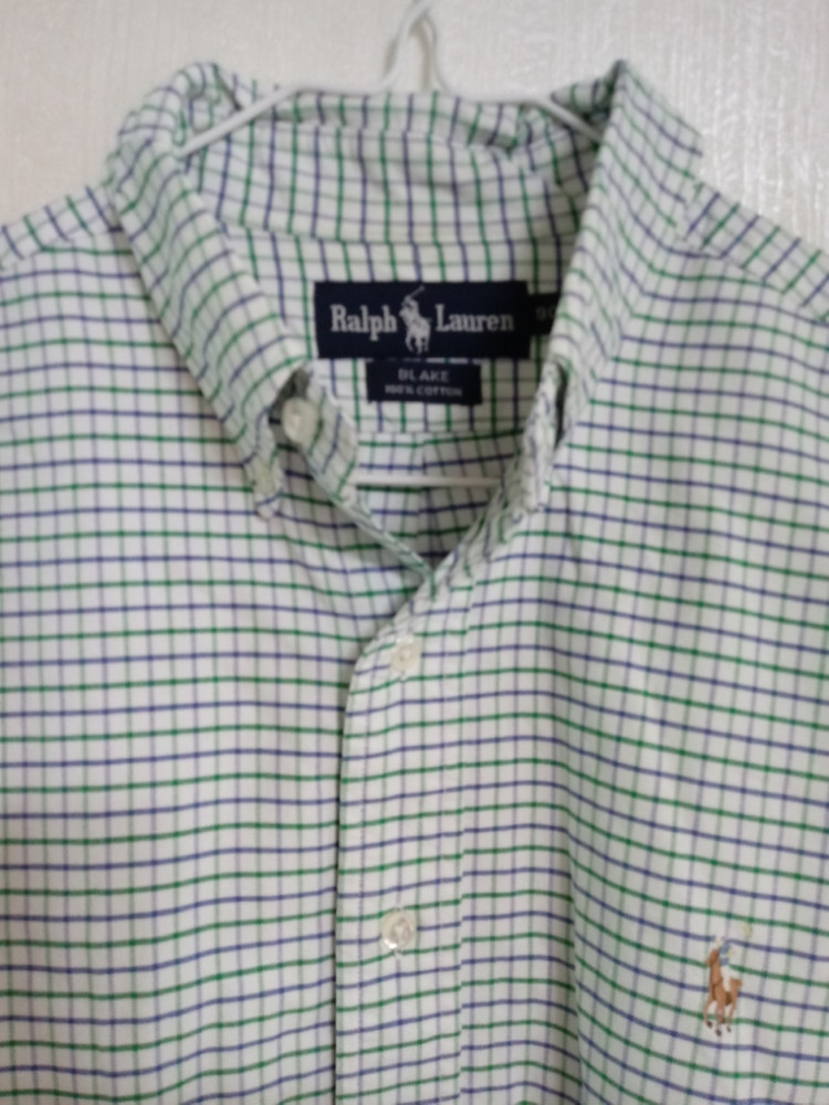 여성 랄프로렌 체크 옥스퍼드남방 (100-슬림105)) 이미지