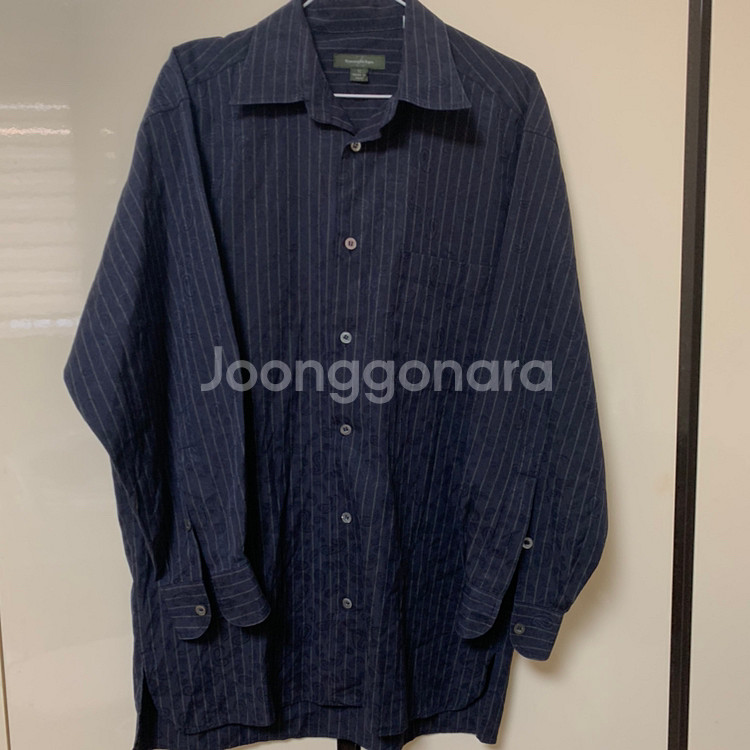 에르메네질도 제냐 스트라이프 셔츠--0