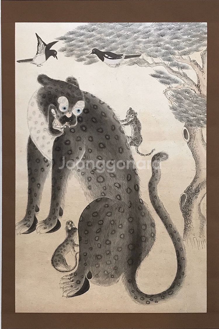 작호도 - 까치와 호랑이--1