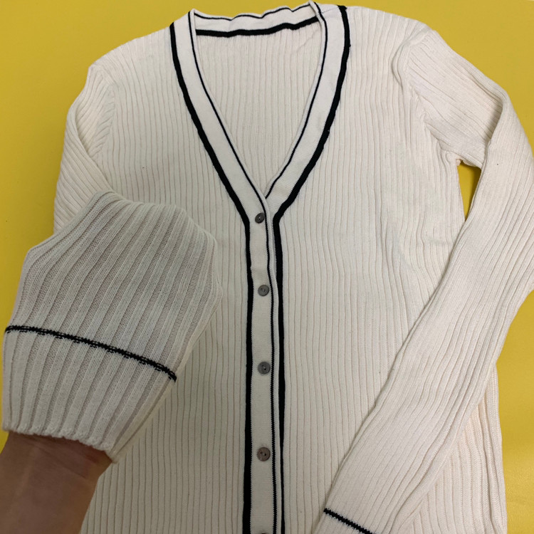 브이넥 니트가디건--2