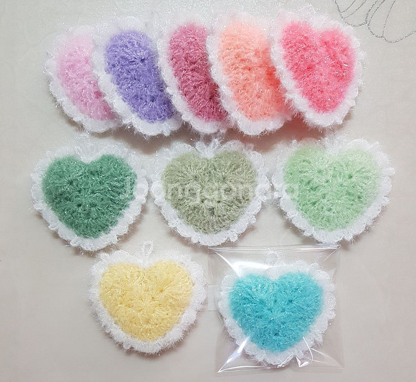 핸드메이드 수세미--1