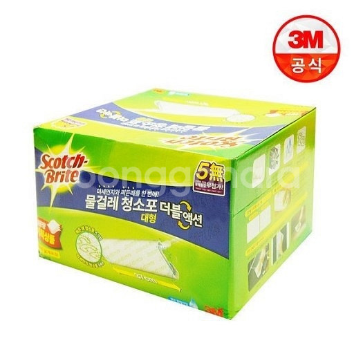 3M 물걸레 청소포 더블액션 대형--0