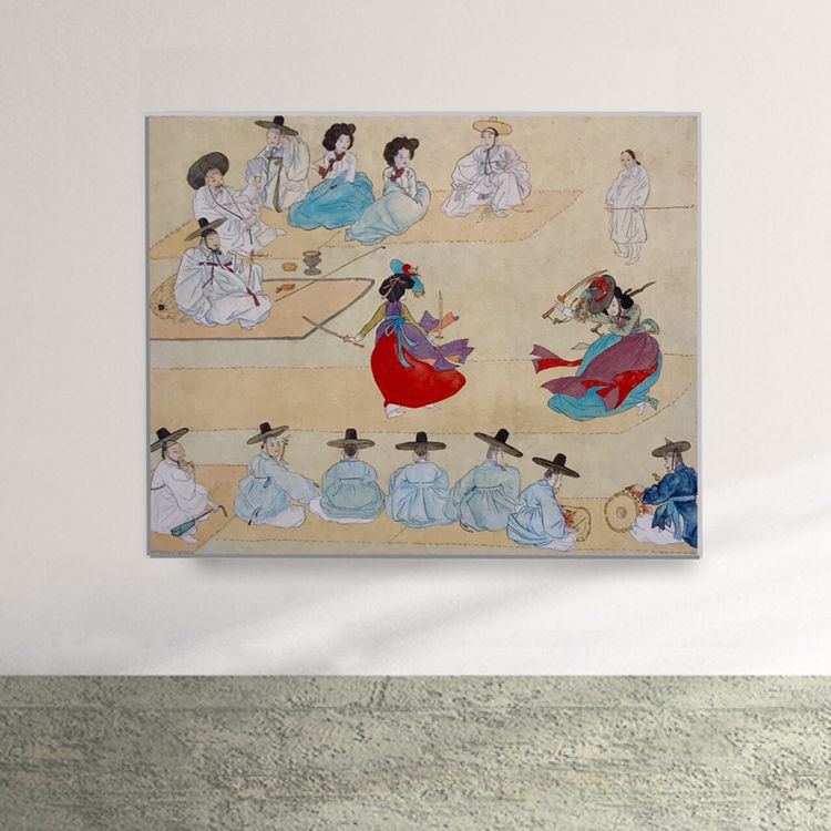 한국화 - 쌍검대무--0