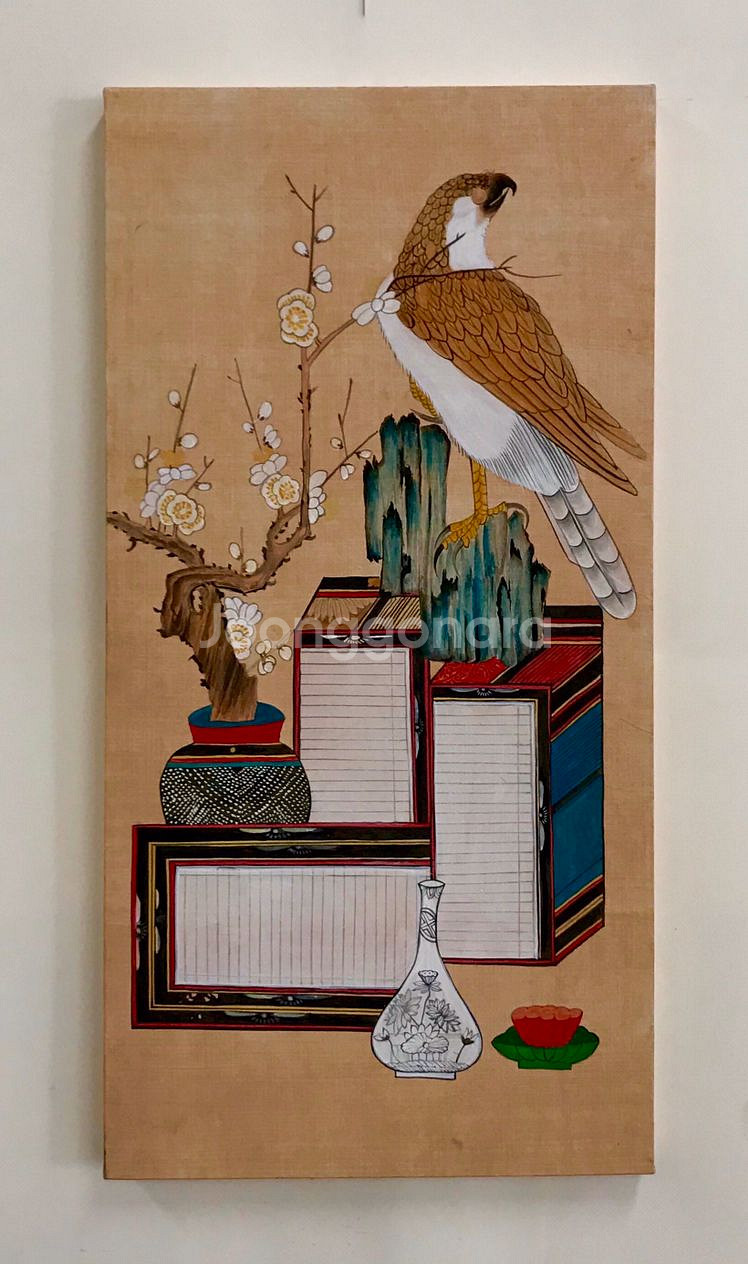 한국화 - 책가도--1