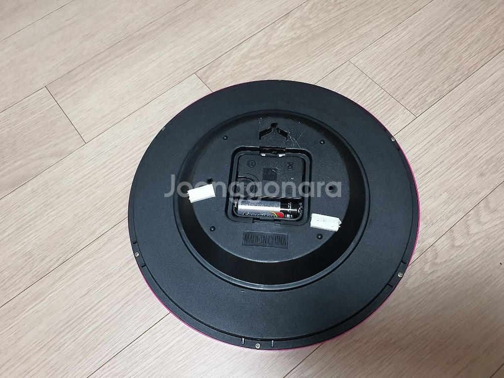 핑크색 벽걸이시계 원형시계 시계 아이방벽걸이시계--5