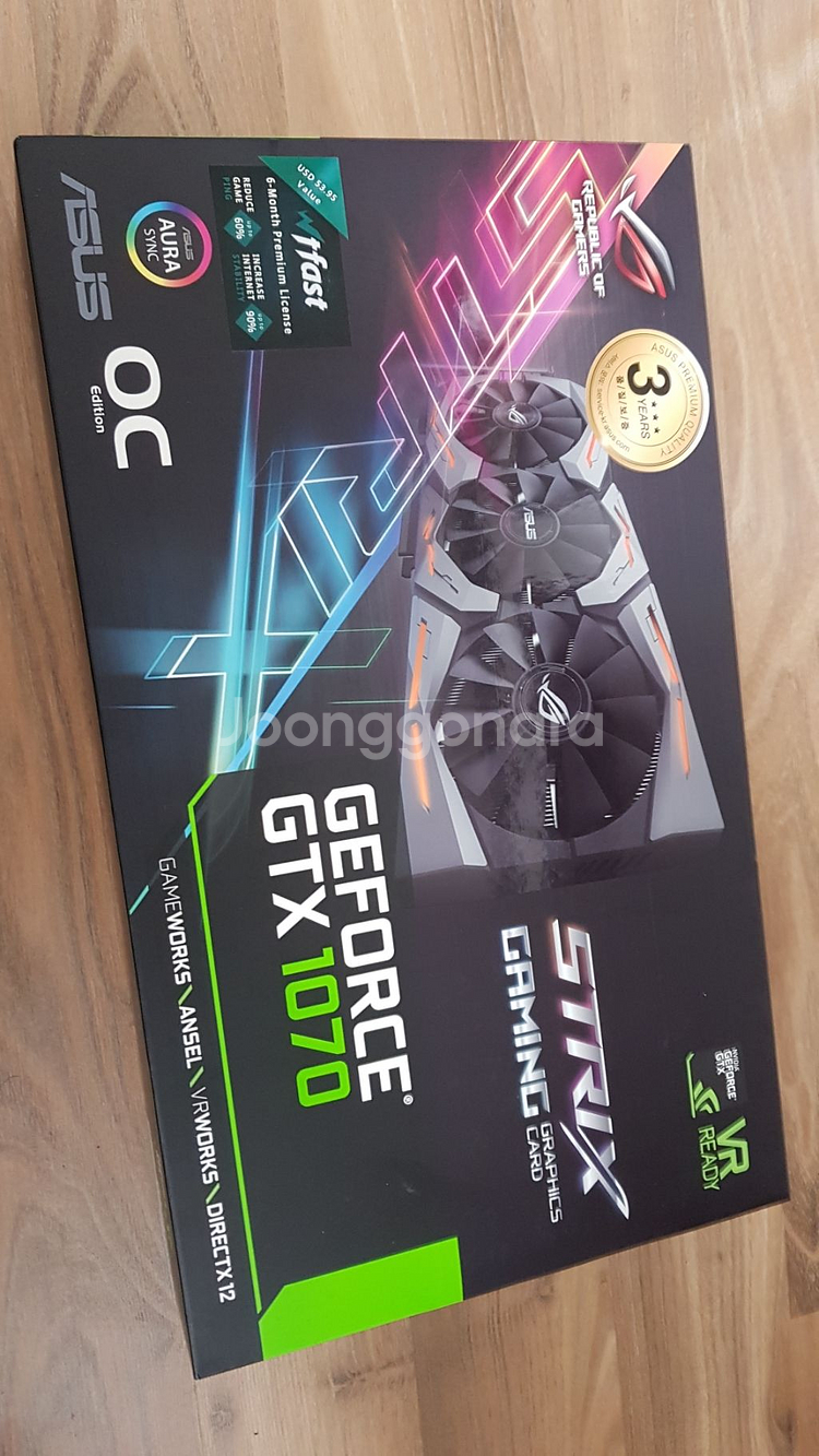 ASUS GEFORCE GTX 1070 판매합니다.--0