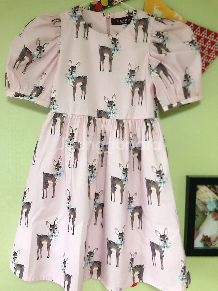 모아모)) 밤비원피스 핑크110--0