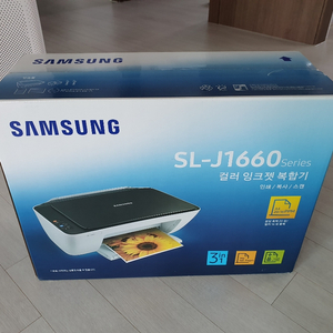 삼성 컬러 잉코젯 복합기 SL-J1660 미개봉