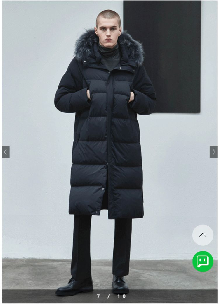 메이썸 구스다운 롱패딩--2