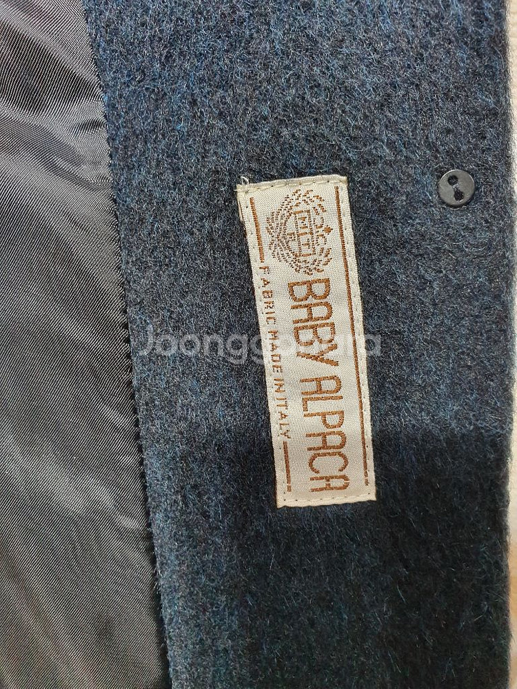 레니본 정품 새것수준 베이비알파카 울 하프코트 55마른--3