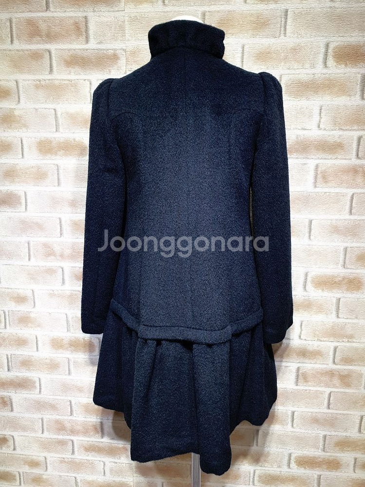 레니본 정품 새것수준 베이비알파카 울 하프코트 55마른--8