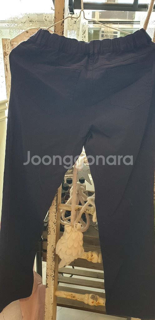 주니어 남자곤색 면바지--1