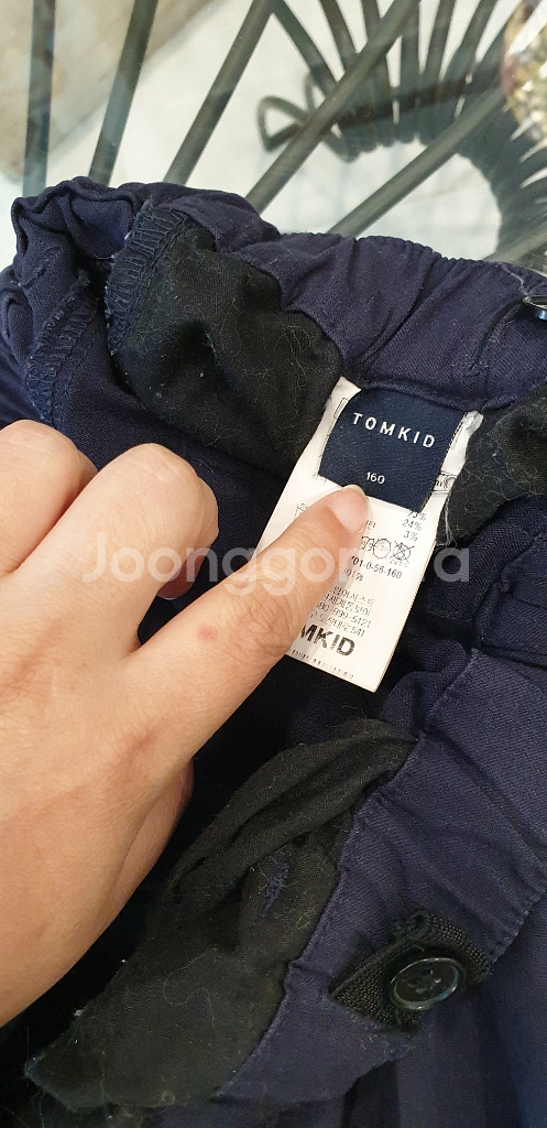 주니어 남자곤색 면바지--2