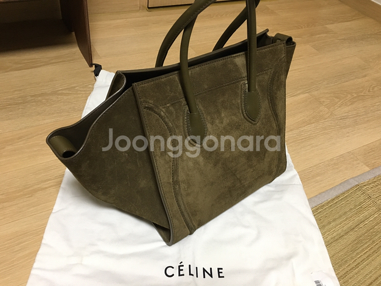 [정품]CELINE 셀린 러기지 미듐 카키--2