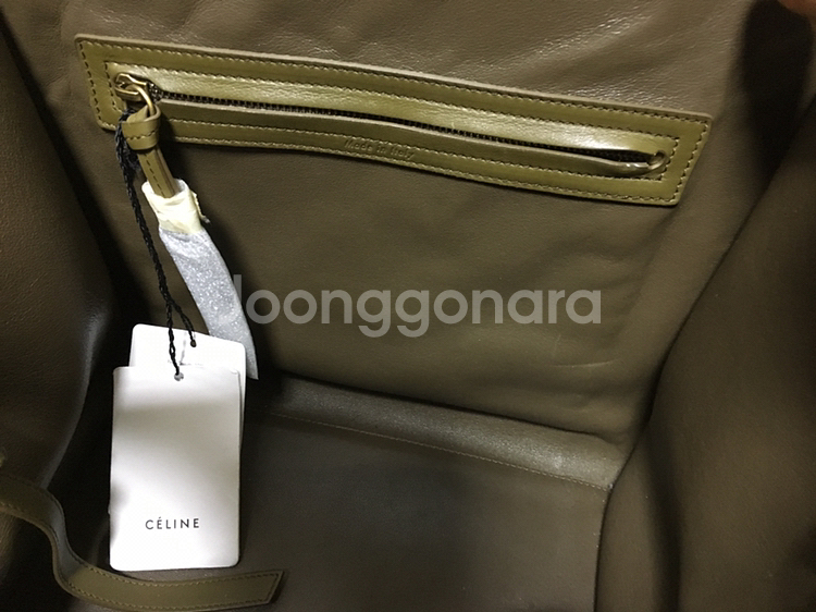 [정품]CELINE 셀린 러기지 미듐 카키--3