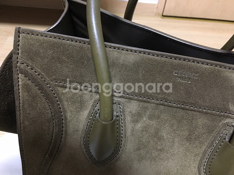 [정품]CELINE 셀린 러기지 미듐 카키--5