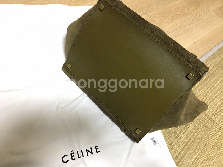 [정품]CELINE 셀린 러기지 미듐 카키--7