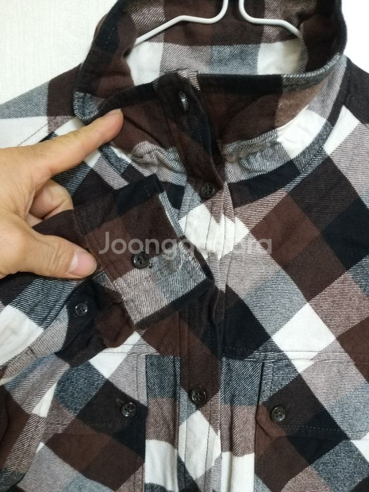 여성 빈폴 겨울 체크 롱셔츠 (박시90-95)--5
