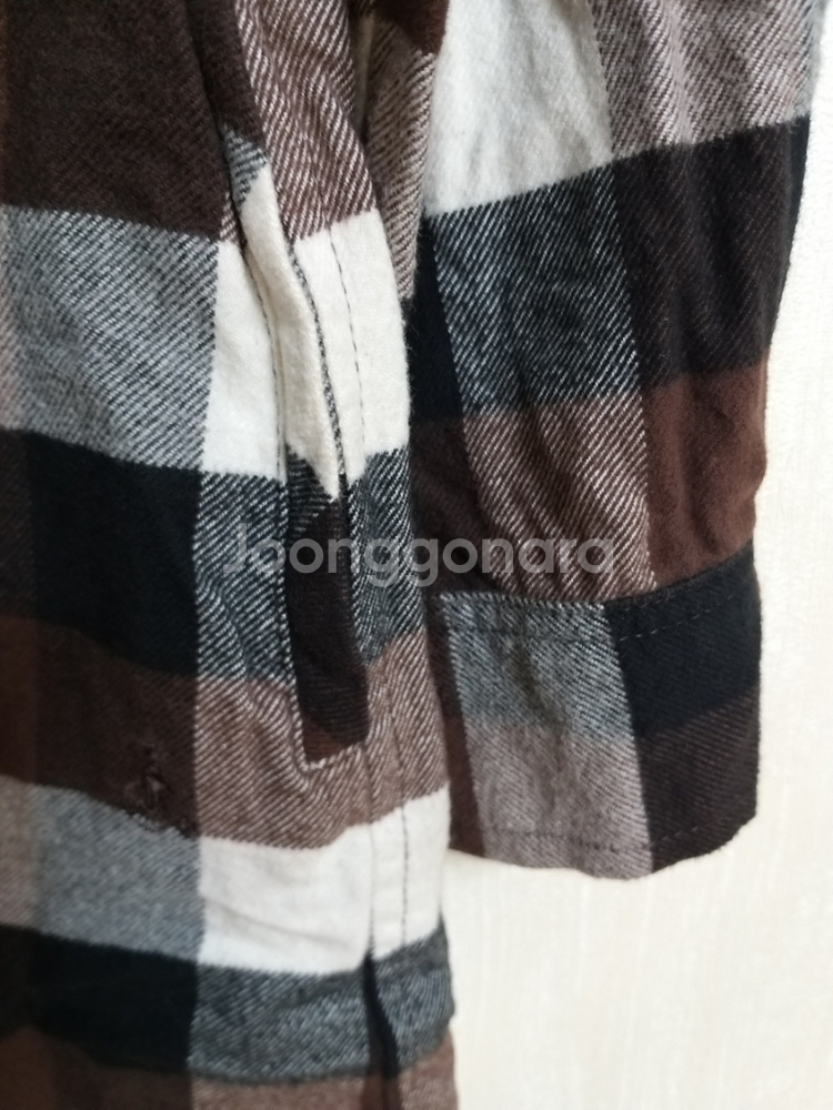 여성 빈폴 겨울 체크 롱셔츠 (박시90-95)--6